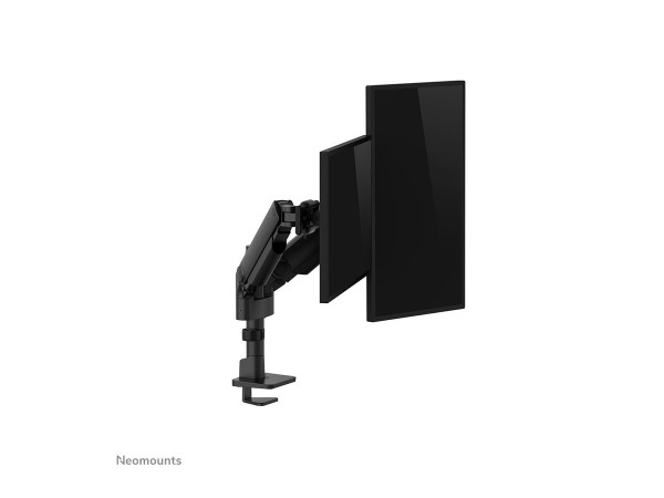 Neomounts Next One SL Desk Mount double display sliding VESA topfix clamp/grommet