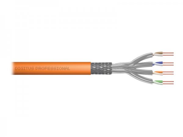 DIGITUS Cavo di installazione con doppino intrecciato CAT 7 S-FTP - AWG 23/1 - 500 m - Cat7 - S/FTP