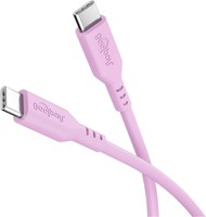 Goobay USB-C Kabel USB 2.0 PD 60W pink Silikon 480Mbit/s - Cavo - Digitale/dati