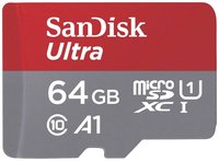 SanDisk Ultra microSDXC Speicherkarte+ SD Adapter - Extended Capacity SD (MicroSDHC)