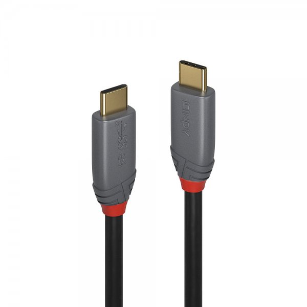 Lindy USB 3.2 Typ C Kabel 5A PD Anthra Line - Cavo - Digitale/dati