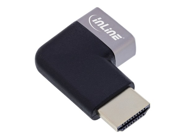 InLine Adattatore HDMI - spina/presa HDMI A - 8K UHD - 90° sinistra