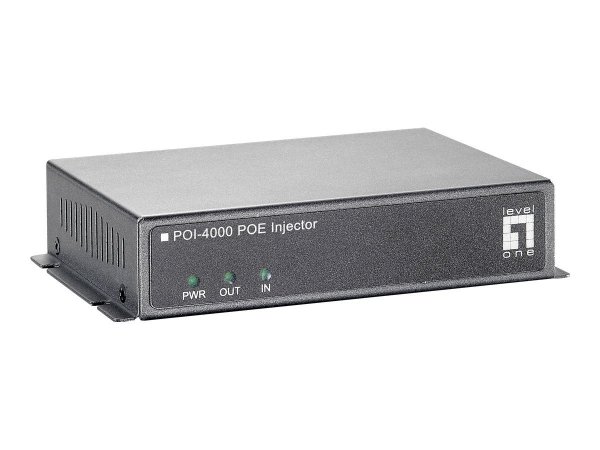 LevelOne POI-4000 - Fast Ethernet - 10,100 Mbit/s - 10/100BaseT(X) - IEEE 802.3x - Nero - LAN - Pote