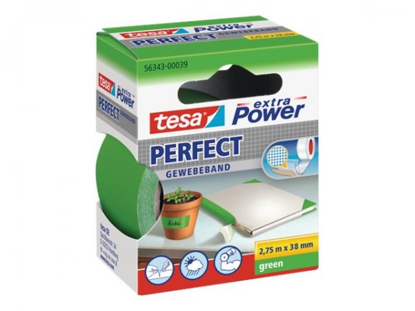 Tesa Extra Power 38mmx2.75m - 2,75 m - Verde - 38 mm - 1 pezzo(i)