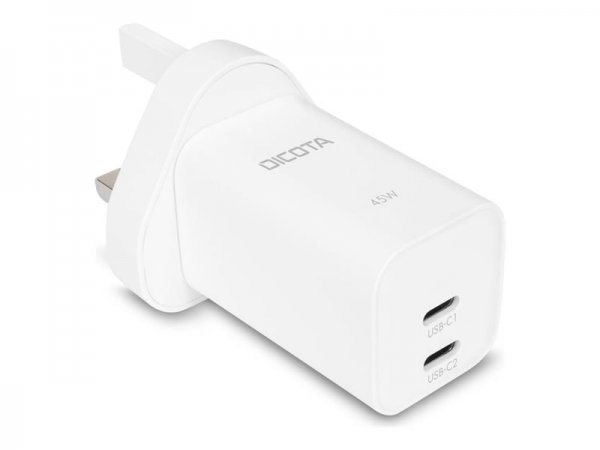 Dicota 2-port GaN Wall Charger 45W UK