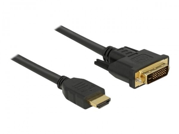Delock 85656 - 5 m - HDMI tipo A (Standard) - DVI - Maschio - Maschio - Dritto