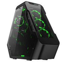 Jonsbo TR03-G BLACK - Cubo - PC - Nero - ATX - ITX - micro ATX - Acciaio - 17,5 cm