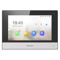 Hikvision DS-KH6320-TE1 - 17,8 cm (7") - LCD/TFT - 1024 x 600 Pixel - Capacitivo - G.711u - Nero - G