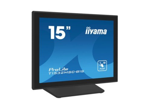 Iiyama ProLite T1532MSC-B1S - 38,1 cm (15") - 1024 x 768 Pixel - XGA - LCD - 8 ms - Nero