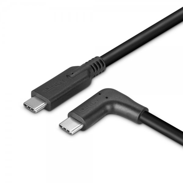 Lindy USB 3.2 Typ C Kabel 90 gewinkelt - Cavo - Digitale/dati