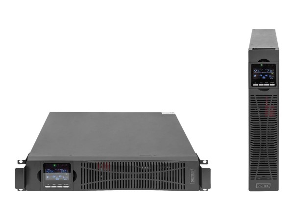DIGITUS Sistema UPS OnLine - 2000 VA/ 2000 W - Doppia conversione (online) - 1,5 kVA - 2000 W - 208