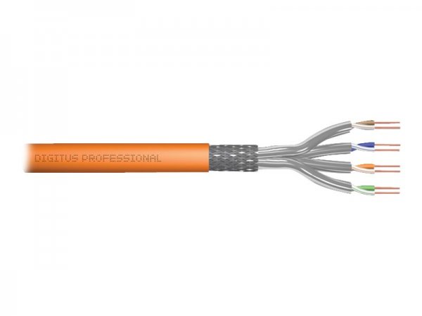 DIGITUS Cavo di installazione con doppino intrecciato CAT 7 S-FTP - AWG 23/1 - 500 m - Cat7 - S/FTP