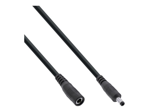 InLine Cavo di prolunga DC - maschio/femmina 4,0x1,7mm - AWG18 - nero - 1m