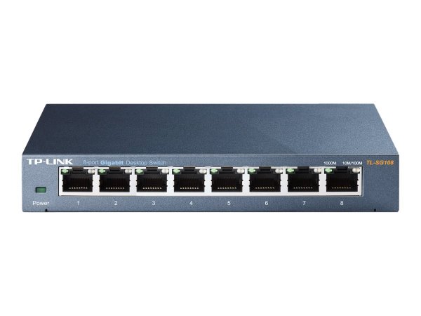 TP-LINK TL-SG108 - Non gestito - L2 - Gigabit Ethernet (10/100/1000) - Full duplex - Montabile a par