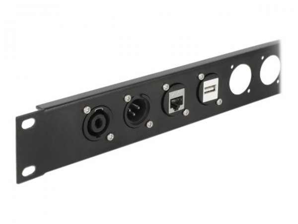 Delock Modulo di Tipo-D RJ45 Cat.6 femmina per femmina - RJ-45 - RJ-45 - Nero