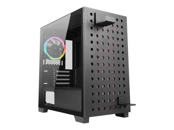 AZZA Elise - Tower - PC - Nero - ITX - micro ATX - Acciaio - Vetro temperato - Multi