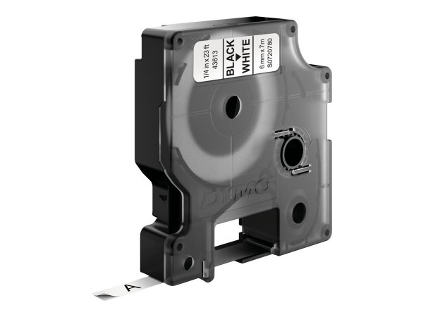 Dymo D1 etichette originali | stampa nera su bianco | 6 mm x 7 m | etichette autoadesive per etichet