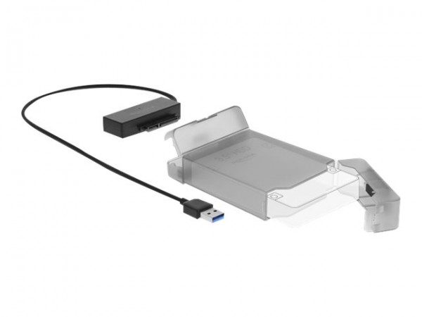 Delock 64086 - USB tipo A - SATA - Trasparente - 6 Gbit/s - Windows 10 - Windows 7 - Windows 8.1 - C