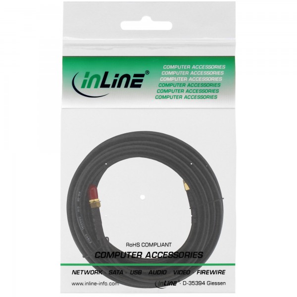 InLine Cavo WLAN - da R-SMA Maschio a R-SMA Femmina - 2 m