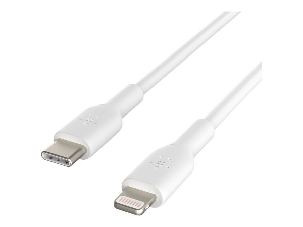 Belkin CAVO IN PVC DA USB-C A LIGHTNING 2M - 2 m - Lightning - USB C - Maschio - Maschio - Bianco