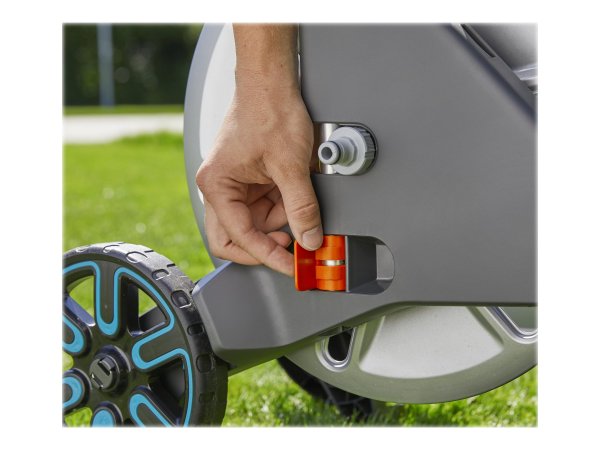 Gardena 18550-20 - Avvolgitubo multiposizione - Manuale - Funzionale - Nero - Acciaio inox - Metallo