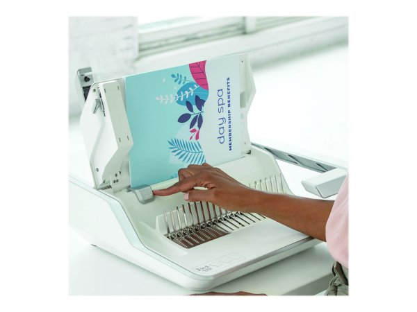 Fellowes lowes Lyra 3 in 1 Binding Centre DD - Manuale - 300 fogli - Grigio - Bianco