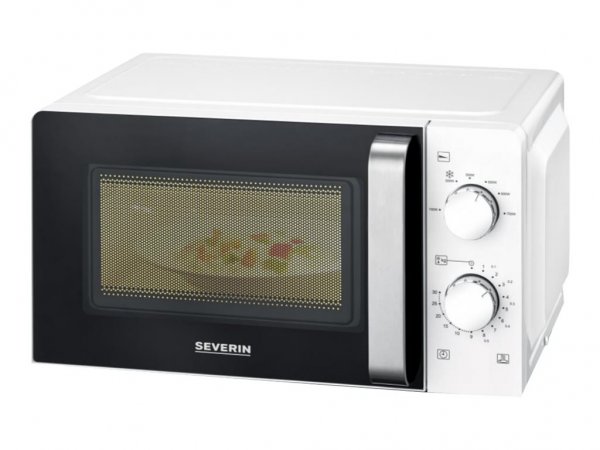 SEVERIN MW 7885 - Superficie piana - Solo microonde - 17 L - 700 W - Manopola - Nero - Bianco