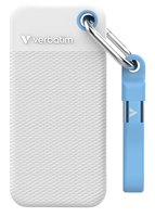 Verbatim Pocket SSD WEISS/HELLBLAU
