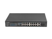 Lanberg RSFE-16P-2C-250 - Non gestito - Gigabit Ethernet (10/100/1000) - Supporto Power over Etherne