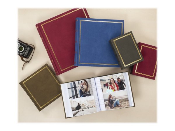 Hama London - Grigio - 80 fogli - 10 x 15 - Rilegatura all'inglese - Poliuretano - 340 mm