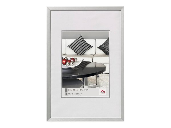 walther design AJ342S - Alluminio - Argento - Cornice per foto singola - Germania - 307 mm - 20 mm