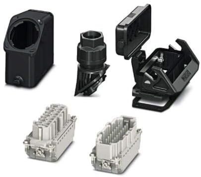 Phoenix HC Set connettore evo-b16pt-bwsc-hh-m25-plrbk
