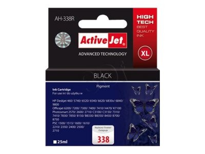 Activejet AH-338R Ink replacement for HP 338 C8765EE Premium black - Ricarica - Rinnovato