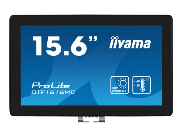 Iiyama 15.6" OTF1616MC-B1 16 Touch HDMI+DP+USB - Schermo piatto (tft/lcd) - 39,6 cm