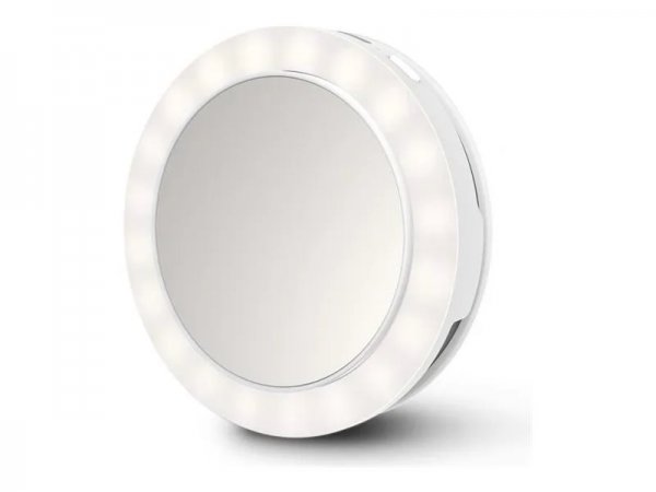 Medisana GmbH Ecomed 23603 Make-up-Spiegel Freistehend Rund Weiss