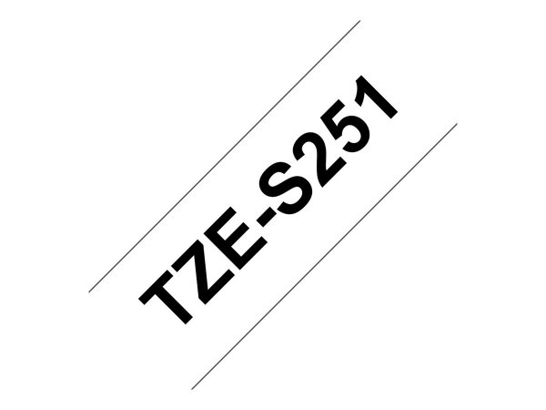 Brother TZE-S251 - Nero su bianco - TZ - Nero - Bianco - Trasferimento termico - Filippine - 5 anno/