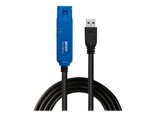 Lindy 43229 - 15 m - USB A - USB A - USB 3.2 Gen 1 (3.1 Gen 1) - 5 Gbit/s - Nero