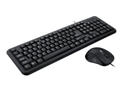 iBOX Office Kit II keyboard Mouse included USB QWERTY English Black - Tastiera - Ottico