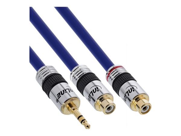 InLine Cavo Audio Jack 3,5mm maschio a 2x RCA femmina - 0,25m - PREMIUM