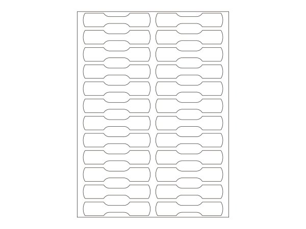 HERMA 2510 - Bianco - Cellulosa - Carta - 25 fogli - 11,1 cm - 17 cm - 10 mm