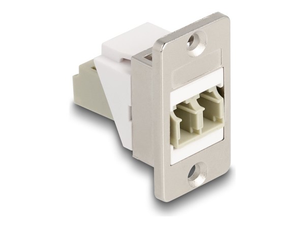 Delock Panel Mount Keystone Modul LWL LC Duplex Buchse zu konisch - Doppio