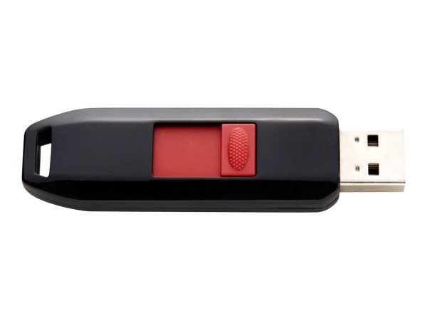 Intenso 64GB USB2.0 - 64 GB - USB tipo A - 2.0 - 28 MB/s - Cuffia - Nero - Rosso