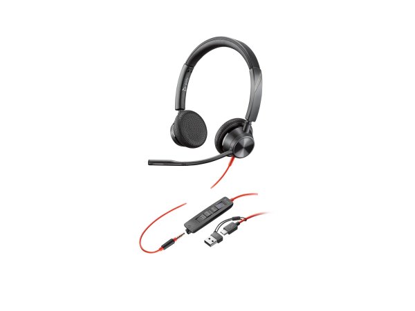Poly HP Poly Cuffie stereo Poly Blackwire 3325 con connettore USB-C - certificate per Microsoft Team