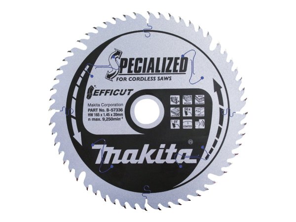 Makita B-57336 - Laminato - MDF - Plastica - Legno - 16,5 cm - 2 cm - 9250 Giri/min - 1,45 mm - 1 pz