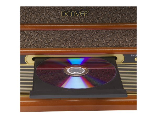 Inter Sales Denver MRD-51 - Marrone - Legno - 33 1/3,45,78 Giri/min - Manopola - DAB - FM - CD