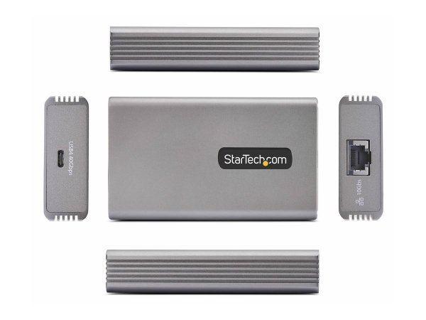 StarTech.com Usb4 to Ethernet Adapter 10GbE Multi-Gigabit Thunderbolt Compatible 10GBase-T/5G/2 - Ad