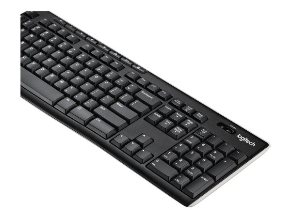 Logitech K270 - Full-size (100%) - Wireless - RF Wireless - QWERTZ - Nero