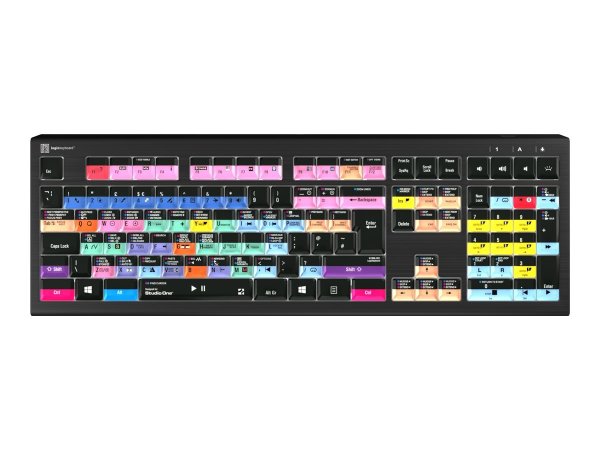 Logickeyboard LKB-PSO3-A2PC-UK - Cablato - USB - Tasto con meccanismo a forbici - QWERTY - LED - Ner