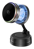 4smarts Qi2 MagSafe Ladegerät Kühlung RGB 360 Halter grau