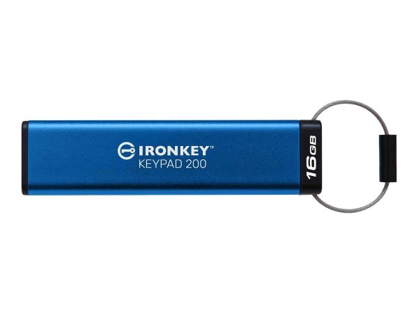 Kingston IronKey Keypad 200 da 16 GB - FIPS 140-3 livello 3 crittografata AES-256 - 16 GB - USB tipo
